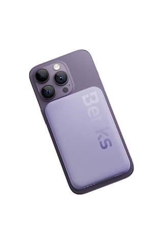 Benks Mp10 6000 mAh İnce Tasarımlı Magsafe Powerbank Mor