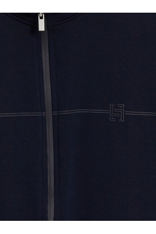 Lcwaıkıkı Classic Lacivert Dik Yaka Erkek Fermuarlı Sweatshirt