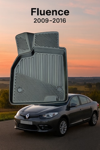 Renault Fluence 2009-2016 Uyumlu 3d Oto Paspas Premium