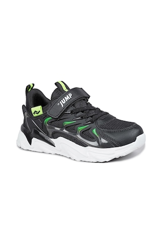 Jump 30054 Siyah - Neon Yeşil Üniseks Çocuk Sneaker Günlük Spor Ayakkabı