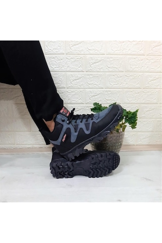 Sky Blue Mavi 0050 Fermuarlı Bağacaklı Kaymaz Erkek Bot 001