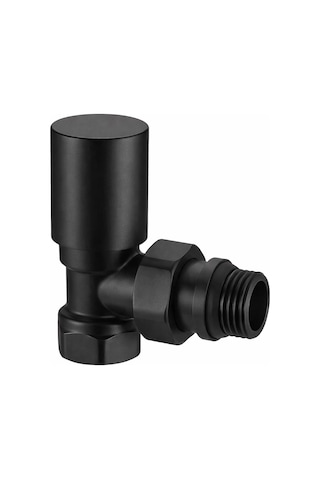 Fause Radyatör Havlupan Vanası Köşe Tip 1/2'' Siyah Kvn101-b