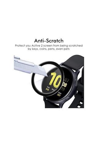 Samsung Galaxy Uyumlu Watch Active 2 40mm Ekran Koruyucu Nano Esnek Cam