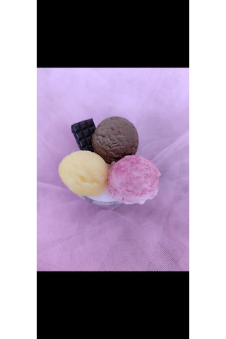 Dondurma Tabağı Dekoratif Mum