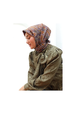 Silk Home Twill İpek Eşarp 11455-42 Mor, Lila, Turuncu, Yeşil
