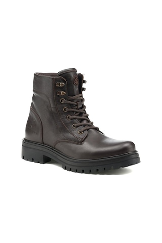 LUMBERJACK WAGNER HAKİKİ DERİ FERMUARLI CASUAL ANATOMİK ERKEK BOT Kahverengi