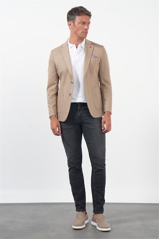 İmza Camel 6 Drop Slim Fit Pamuklu Ceket 1002260126