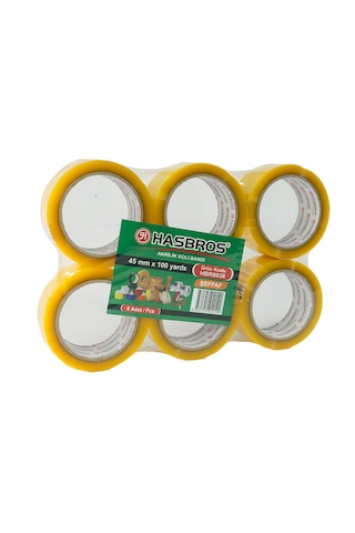Hasbros 45mmx100 Yards Koli Bandı - 6 Adet