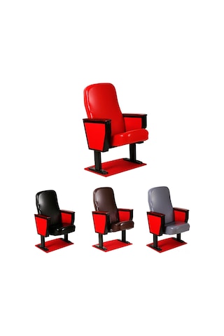 Yaozixa Kiremit Rengi Pu Deri Sinema Sandalye Kılıfı - Su Geçirmez, Lekeden Koruyucu, Esnek Ve Kolay Yıkanabilir Kırmızı