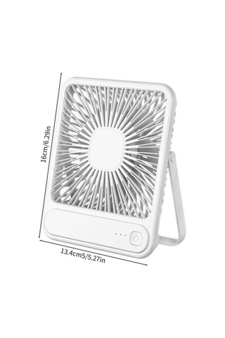 Gajeena Beyaz Usb Taşınabilir Masa Fanı - 3 Hızlı, 180 Dönebilen, Ultra Sessiz Ev/ofis/outdoor Soğutucu