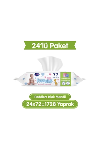 Paddlers Islak Mendil 24x72 li Koli (1728 Yaprak)