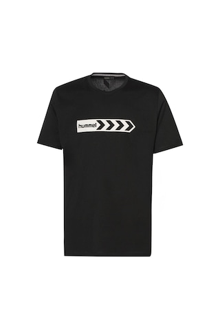 Hummel Armın Coton Basıc Logo T-shırt S/s Siyah Baskılı T-shırt
