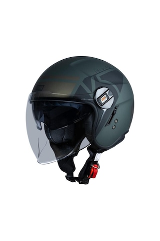 Origine Alpha V5 Açık Motosiklet Kaskı-11354 Yeşil