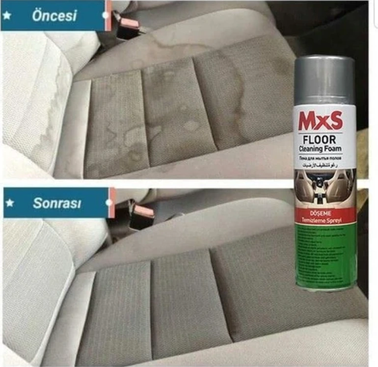 Hsgl Mxs Oto Araç İçi Döşeme Ve Koltuk Temizleme Köpük Spreyi 500 Ml Derinlemesine Temizlik Hoş Koku Kolay Uygulama
