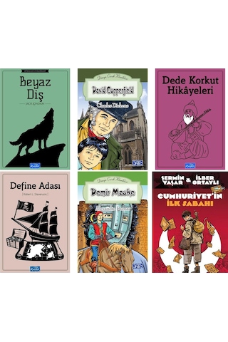 Cumhuriyet'in İlk Sabahı Beyaz Diş Demir Maske Define Adası Dede Korkut Hikayeleri Hediyeli Set