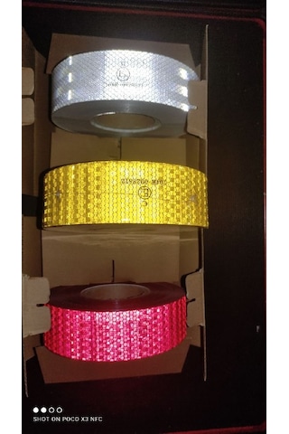 E-21&E-11 Onaylı Tır Kamyon Romörk İçin 50 Mt Şerit Reflektör Kırmızı