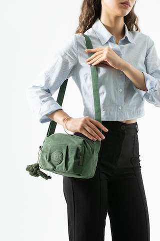 Baginn Klinkır Hafif Yağmur Geçirmez Kadın Postacı Çanta Çok Cepli 20 15 Cm Omuz Çantası 571 Collection Yeşil