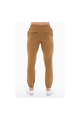Cedy Denim Erkek Lastikli Mevsimlik Gabardin Jogger Bağcıklı Pantolon C314 Camel