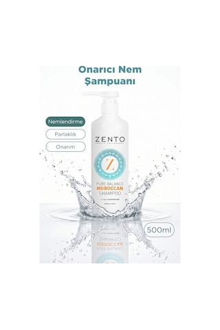 Zento Moroccan Onarıcı Nem Veren Saç Bakım Şampuan 500 ML