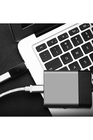 Konesam Ts-tc004 Usb 3.0 Erkekden Type-c Dişiye Adaptörü, Hızlı Veri Transferi Ve Şarj, Abs Malzeme, Siyah, Plug & Play