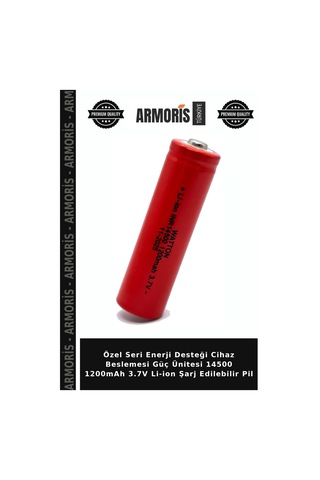 Özel Seri Enerji Desteği Cihaz Beslemesi Güç Ünitesi 14500 1200mah 3.7v Li-ion Şarj Edilebilir Pil