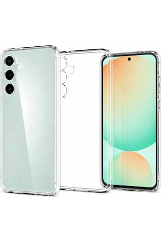 Samsung Uyumlu Galaxy S24 Fe Kılıf Şeffaf Kamera Korumalı 3d