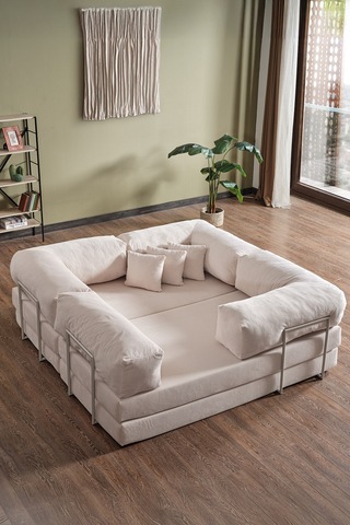 Legom Lucas Aktivite Koltuğu Yatak Olabilen Çok Amaçlı Kanepe L Koltuk Krem Krem
