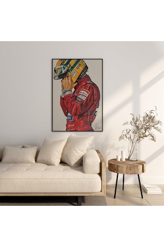 F1 Ayrton Senna Posteri -çerçevesiz