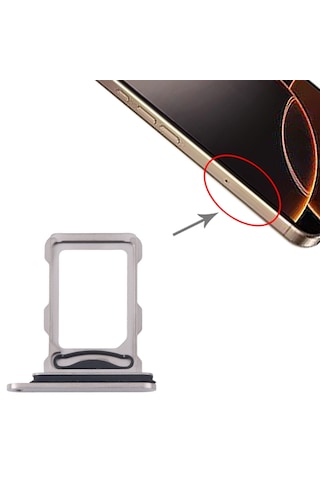 Apple Uyumlu iPhone 16 Pro Max Sim Tepsisi Sim Kart Yuvası Titanyum
