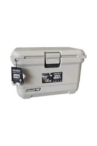 Coleman Pro 45qt Kamp Buzluğu 43l Taşınabilir 4 Gün Soğuk Tutar 74 Kutu Kapasiteli Tekne Yat Karavan Bej