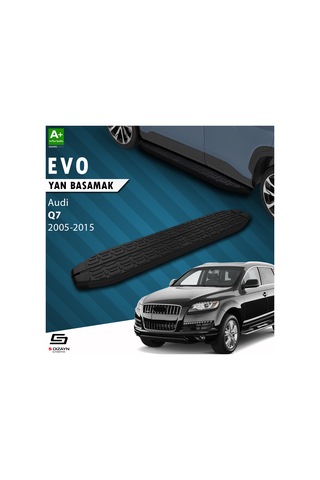 S-dizayn Audi Q7 Evo Siyah Yan Basamak 213 Cm 2005-2015