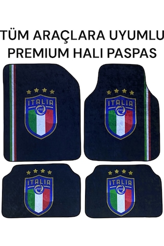 Premıum Oto Halı Paspas Desenli Unıversal Her Araca Uyumlu Italıa