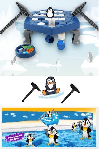 Penguen Buz Kalesi Buz Kırma Oyunu Buz Tuzağı Zeka Ve Strateji Oyunu Penguen Düşürme Oyunu V2
