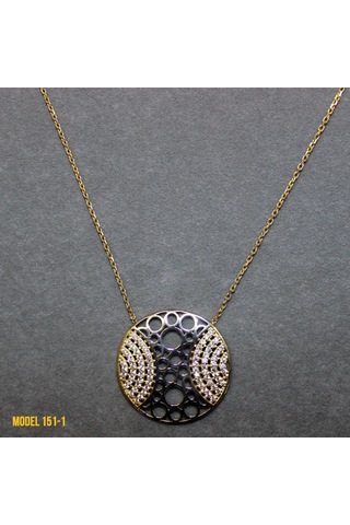 Osmanlı Motif Yuvarlak Kolye (407365484)