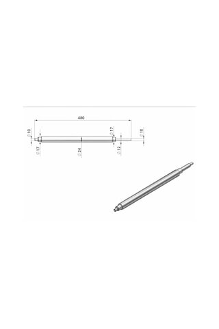Osimo 40 Cm Hamur Açma Alt Merdane Mili Eksantrik