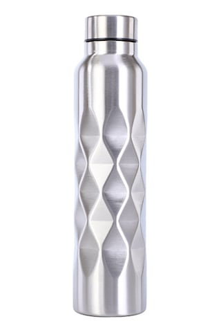 Paslanmaz Çelik Gri 1000 ml Spor Matara Suluk cin338