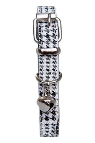 Kazayağı Desenli Zilli Kedi Boyun Tasması, 22-30 Cm