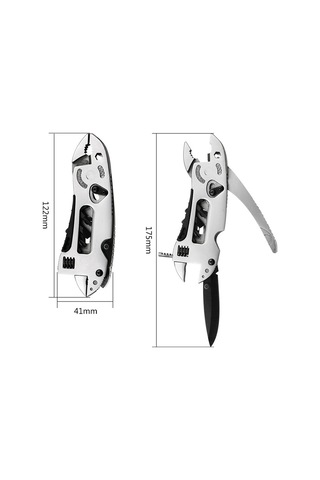 Xurunkeji Taşınabilir Çok Fonksiyonlu Anahtar Pense Katlanır Küçük Alet Kombinasyonu