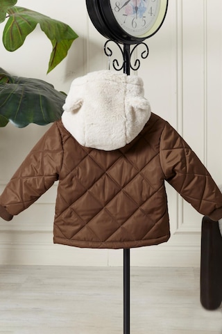 Benitto Kids Benittokids Erkek Bebek Çocuk Kulaklı Kapüşonlu Mont 51323 Kahve