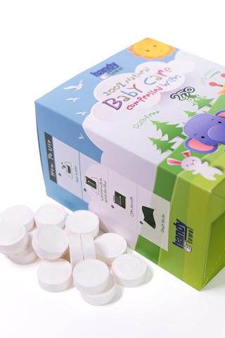 Handytowel Bebekler İçin Sıkıştırılmış Tablet Mendili 250 Adet