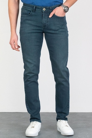 Erkek Haki Cep Lycralı Slim Fit Kot Pantolon Hltvalgreen (492261641)