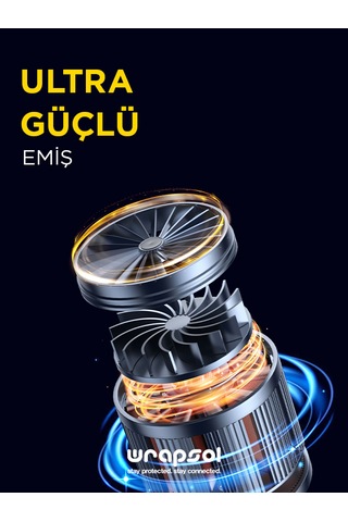S12+ 3'ü 1 Arada Katlanabilir Araç Süpürgesi Güçlü Vakum, Üfleme Ve Evcil Hayvan Tüyü Temizleme 0 - 250 Watt