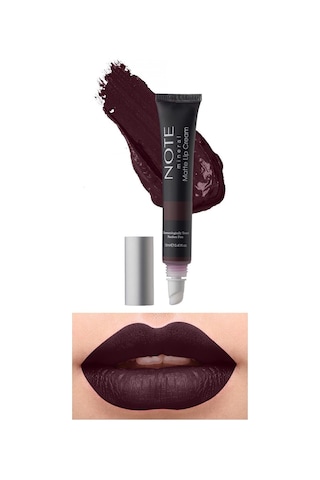 Mineral Matte Lip Cream Yarı Mat Bitişli Likit Ruj 08 Queen of Night - Mor