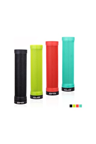 Lemestar Yeşil Bisiklet Tutamak Koruması, Ergonomik Yumuşak Kauçuk, Kayma Engelleme, Kilitlebilir Alüminyum Kilit, Dağ Bisikleti Yolluk Faltalı Uyumlu Yeşil