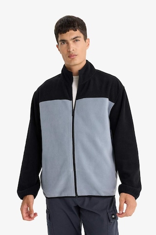 Defacto Relax Fit Yarım Balıkçı Yaka Fermuarlı Polar Hırka F0449ax25aubk81 Siyah-bk81