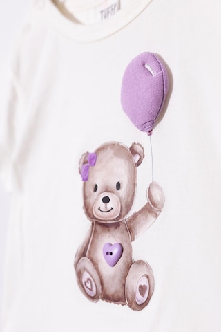 Kıpırık Baby 2'li Kız Bebek Takım Tisört Balon Detaylı Müslin Pantolon-1276 Lila
