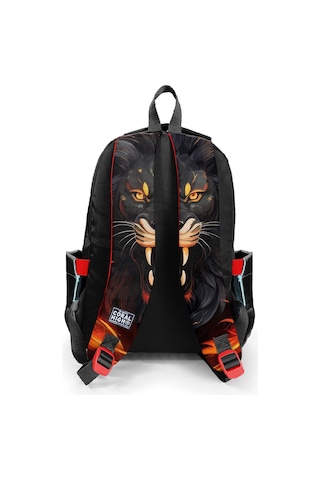 Coral High Kids Siyah Aslan Desenli 3'lü Okul Çanta Seti Set0123671 - Erkek
