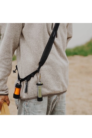 Sundick Kamp Depolama Sling Kemer Aracı Organizatör İpi 9 Döngüler Siyah