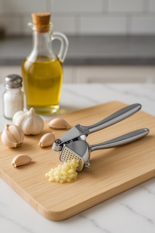 Paslanmaz Çelik Sarımsak Ezici Mavi