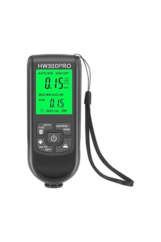 Hw300pro Araba Boyası Film Otomatik Kalınlık Ölçer 02000um Fe & Nfe Kaplama Kalınlık Test Cihazı M